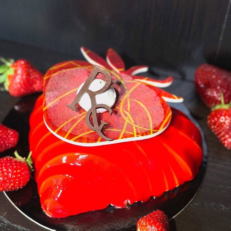 Saint-Valentin — création de saison de la Pâtisserie Guillaume Rouget à Velleron